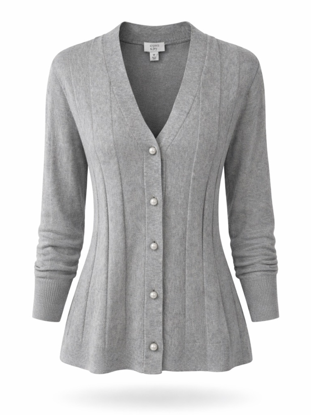 Crown & Ivy NWT grey super soft cardigan, medium